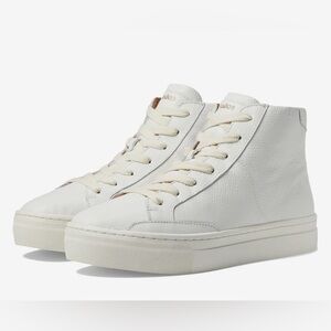 Soludos Ibiza High-Top Sneaker In White Women’s Size 7 New In Box